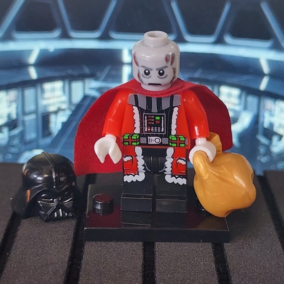 Darth vader custom Lego Christmas minifigure with stand included brand new - Picture 3 of 4